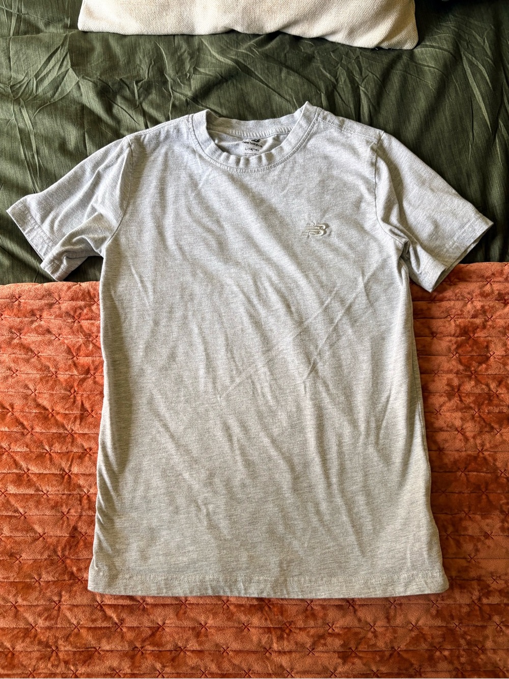 New Balance Light Gray Short-Sleeve Performance Tee